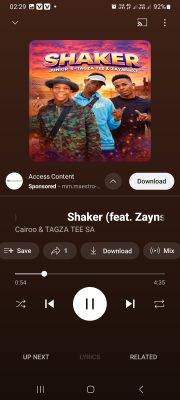 Shaker Feat Zaynshxt X Junior-S X Boshcar X Tagza Tee SA